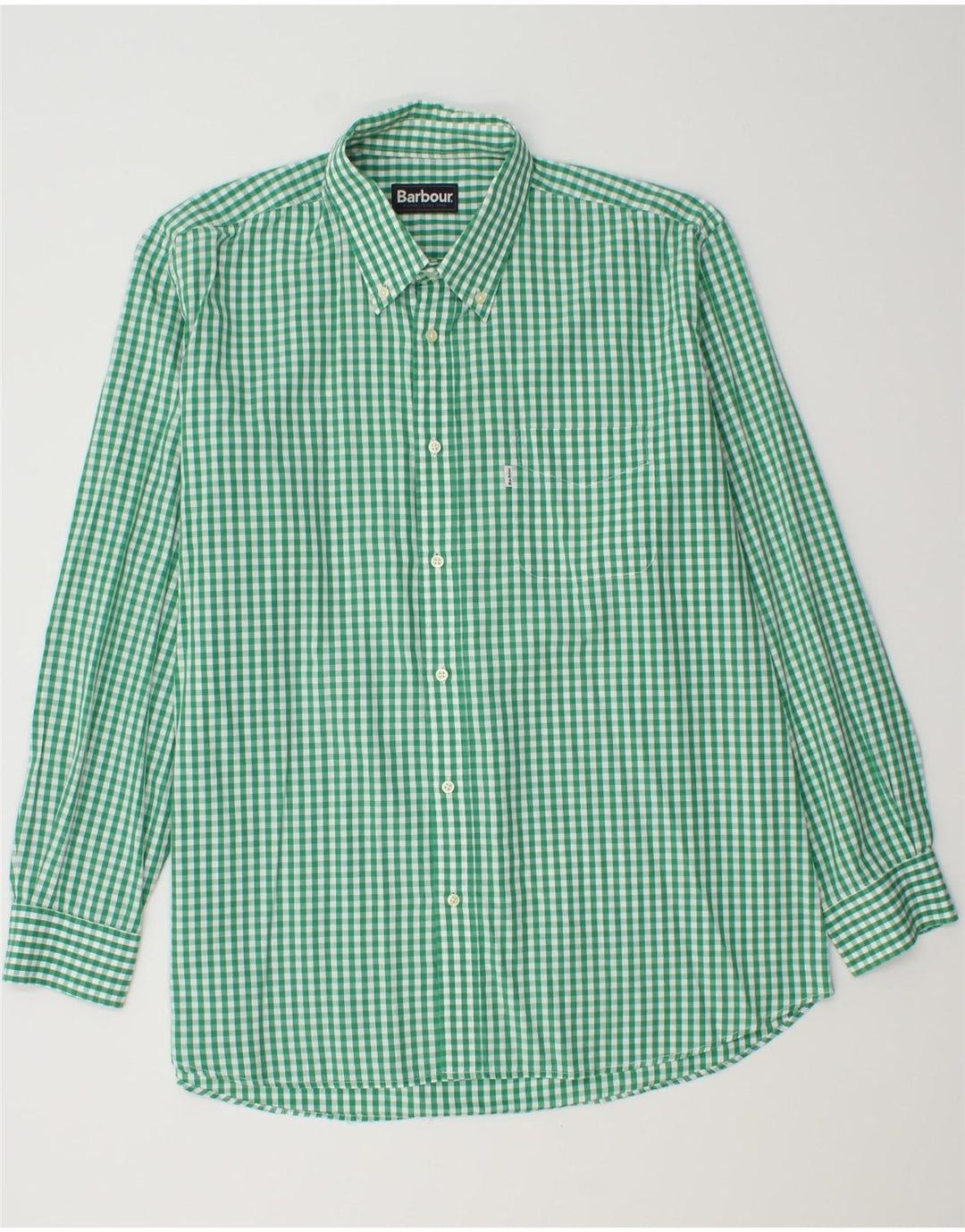 Barbour Chemise Homme Grand Vichy Vert