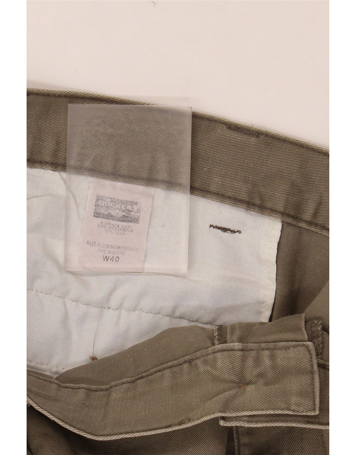 DOCKERS Short Chino Pegged Homme W40 XL Kaki Coton