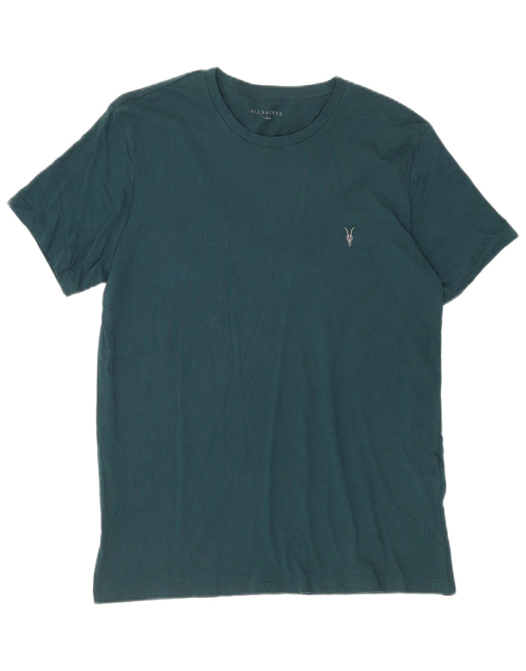 ALL SAINTS T-Shirt Homme Haut Large Vert Coton