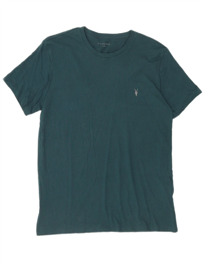 ALL SAINTS T-Shirt Homme Haut Large Vert Coton