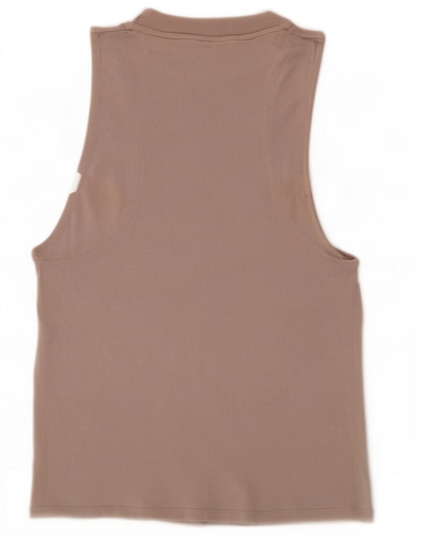 Adidas Débardeur graphique pour femme UK 6 XS Beige Coton