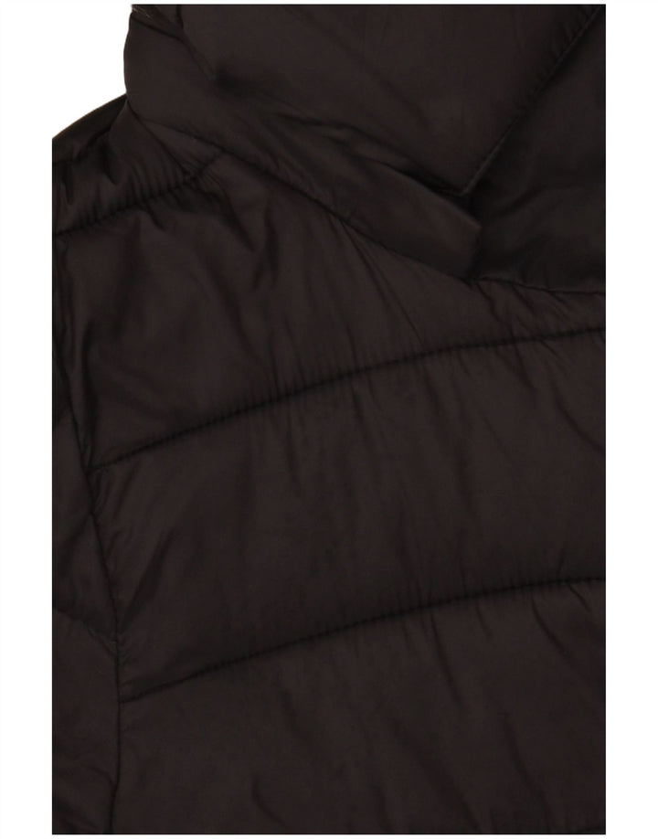 Hobbs Manteau rembourré à capuche pour femme UK 42 Medium Noir Polyamide