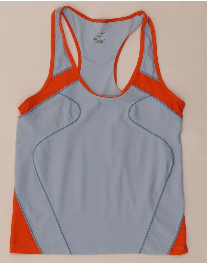 Débardeur Nike Dri Fit pour femme US 8/10 Bleu moyen Colourblock