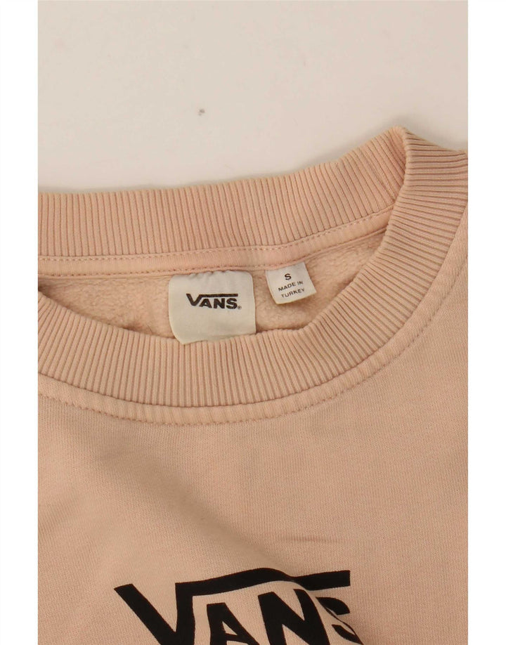 Vans Sweat-shirt surdimensionné graphique pour femme UK 10 Petit Rose