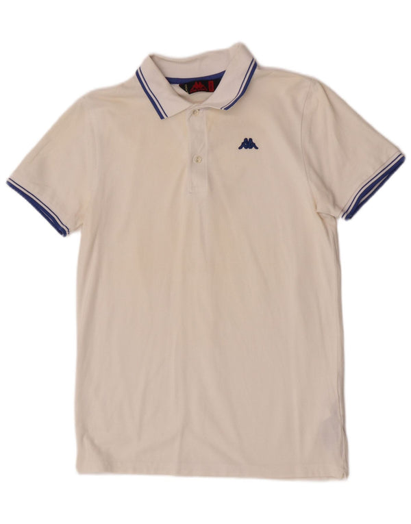 Kappa Polo Homme Blanc Moyen Coton
