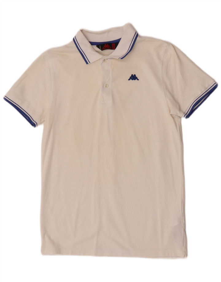 Kappa Polo Homme Blanc Moyen Coton