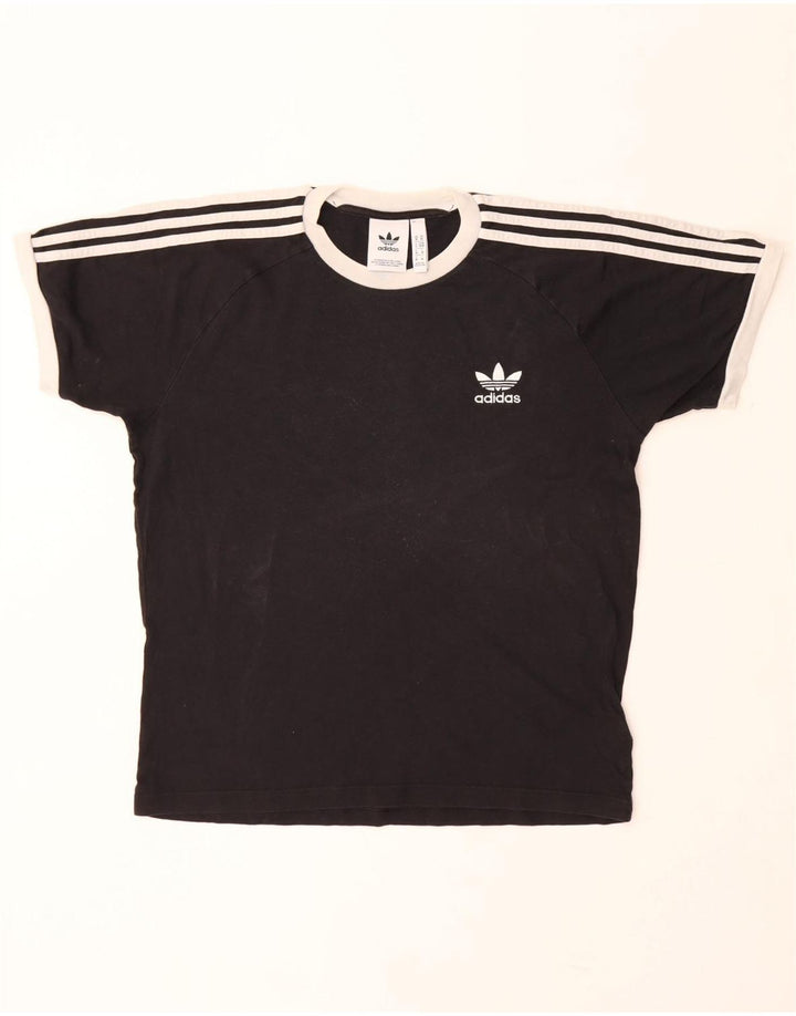 ADIDAS T-Shirt Homme Haut Noir Moyen Coton
