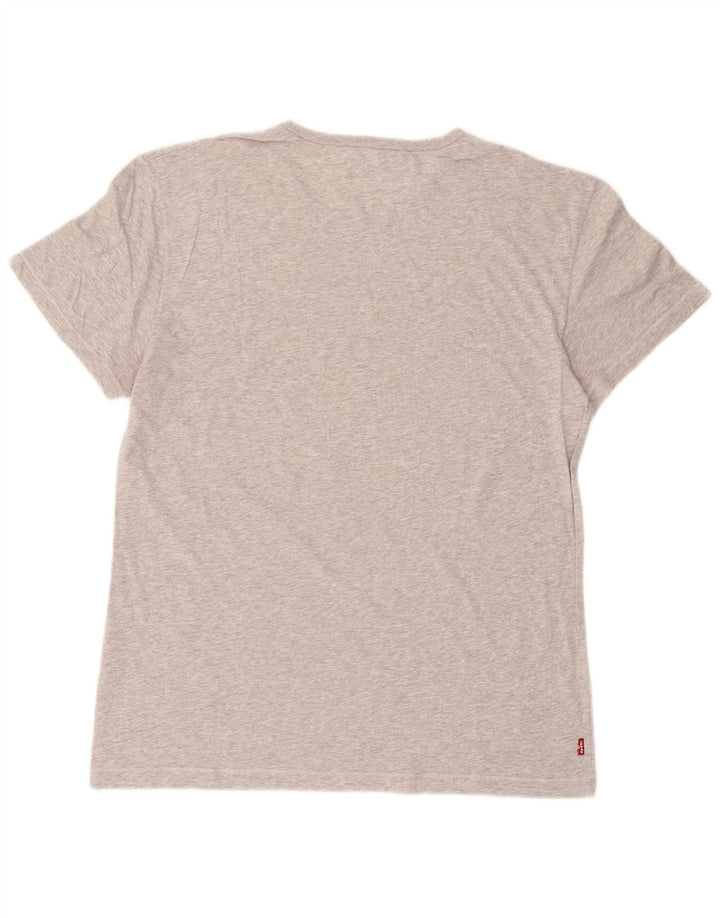 Levi's Tee-Shirt Standard Fit Graphic Homme Gris Moyen Coton