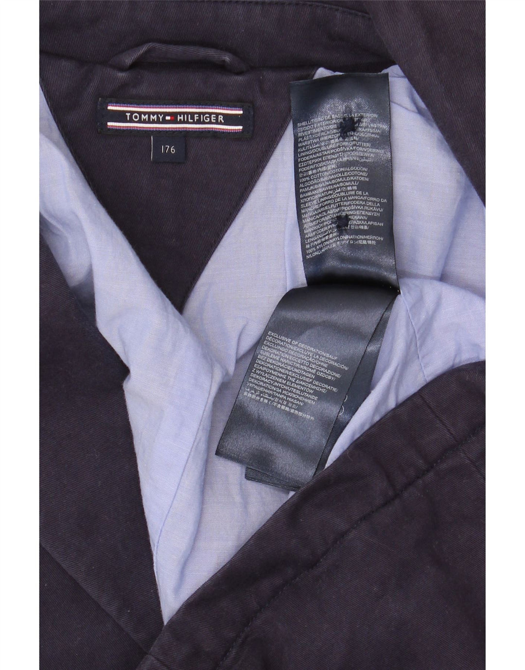 Tommy Hilfiger Veste Blazer 2 Boutons Garçon 15-16 ans Bleu Marine Coton
