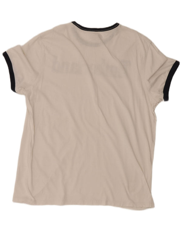 Timberland T-shirt graphique coupe régulière pour homme 2XL Blanc Colorblock