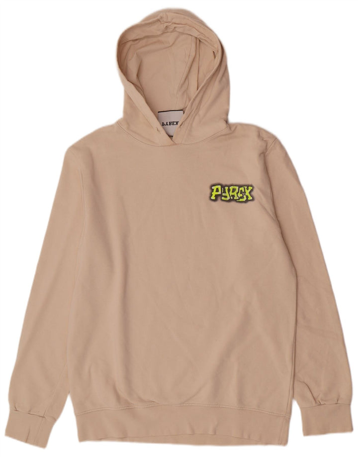 Pyrex Pull à capuche graphique pour homme XL en coton beige