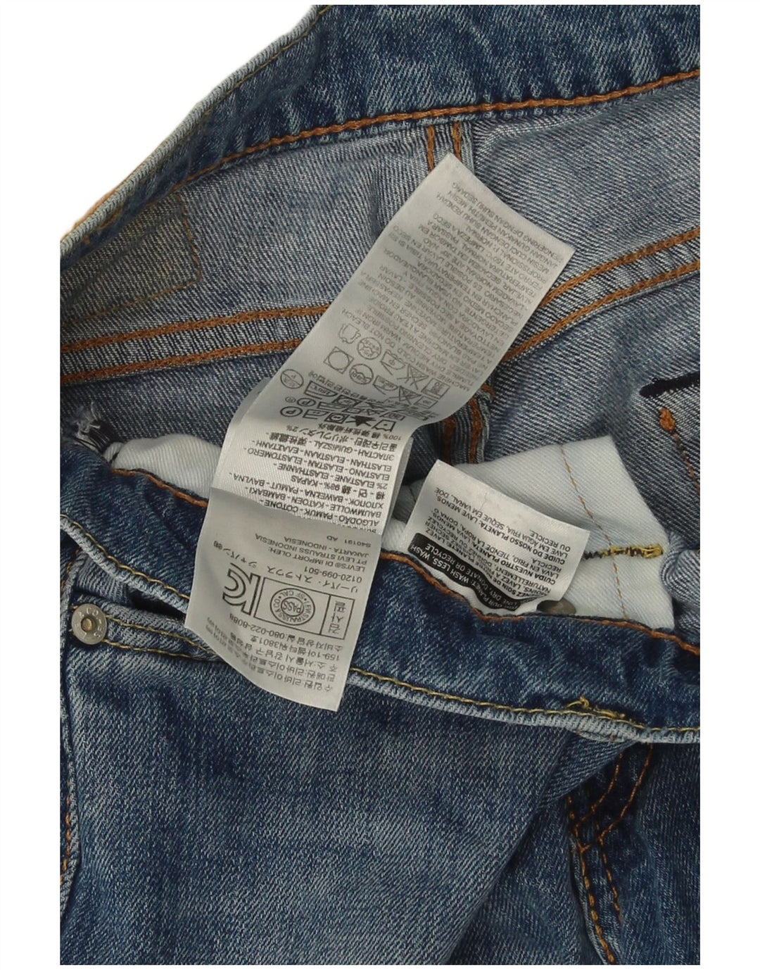 Levi's Jean Slim 511 Homme Bleu W28 L32 Coton