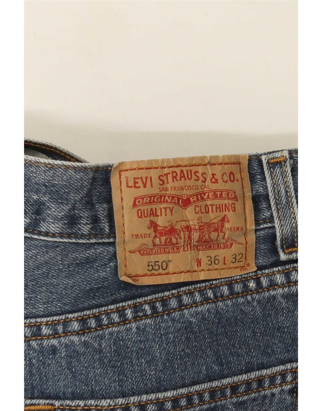 Levi's Jean Ample 550 Homme W36 L32 Bleu