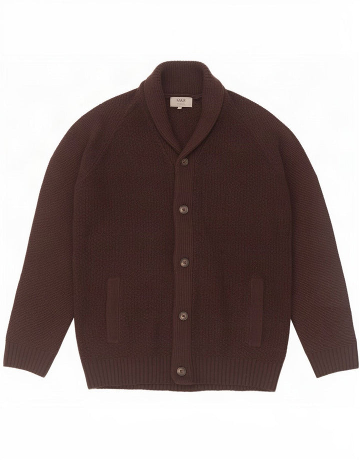 Marks & Spencer Cardigan pour homme en acrylique marron Taille L
