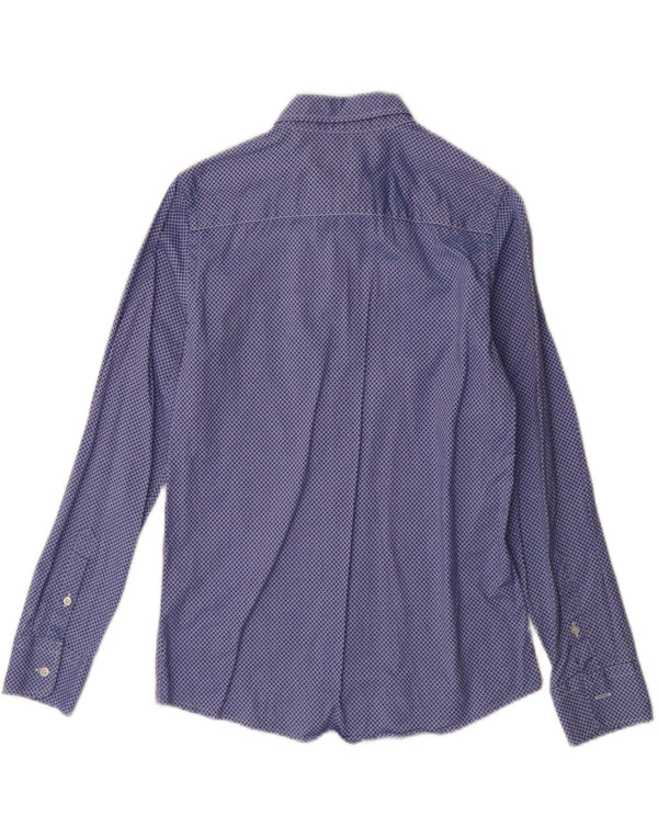 FRED PERRY Chemise Garçon 11-12 ans Coton Taché Bleu