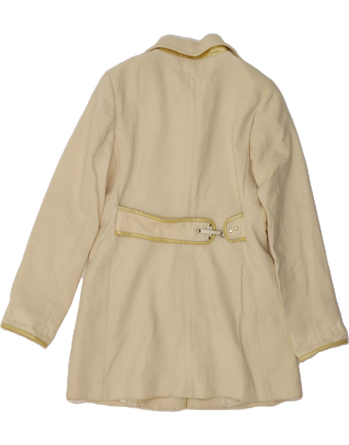 FAY Womens Overcoat UK 16 Large Beige Vintage Fay and Second-Hand Fay from Messina Hembry 