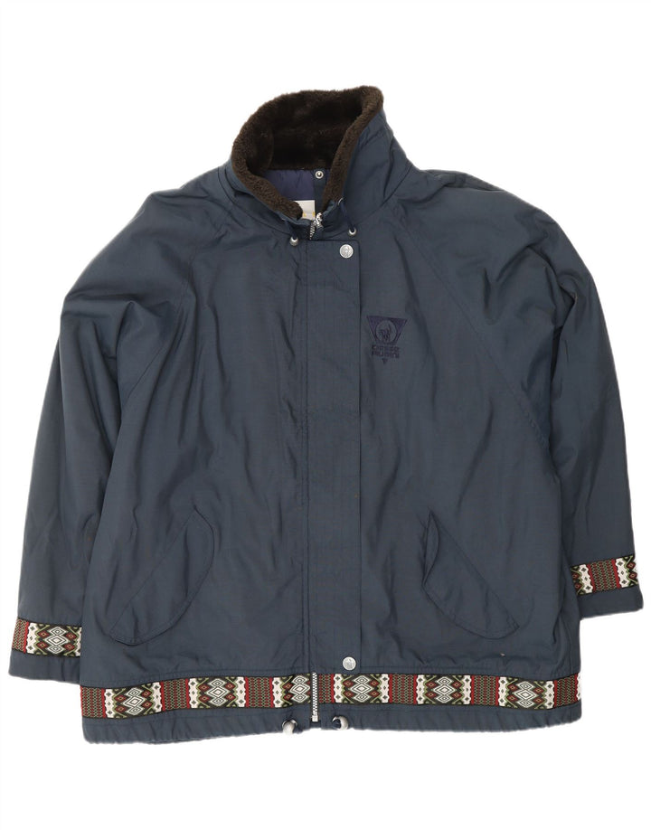 CIESSE PIUMINI Veste coupe-vent surdimensionnée femme Taille 48 Grand Bleu Marine