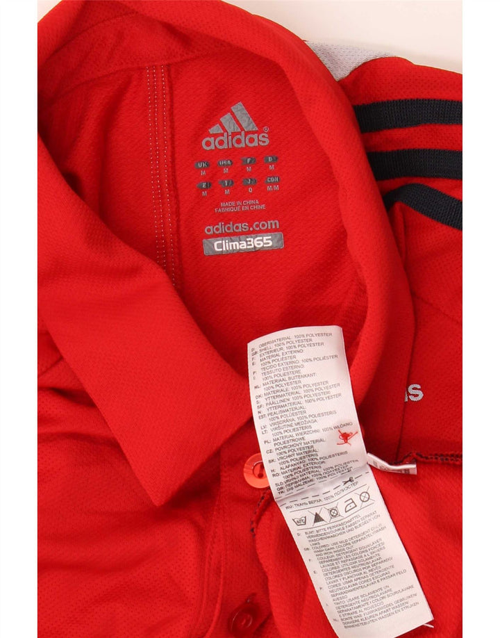 Adidas Polo Clima 365 Homme Rouge Moyen Polyester Colorblock