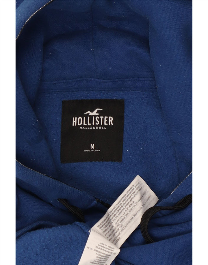 HOLLISTER Sweat à capuche zippé pour homme Bleu moyen Coton