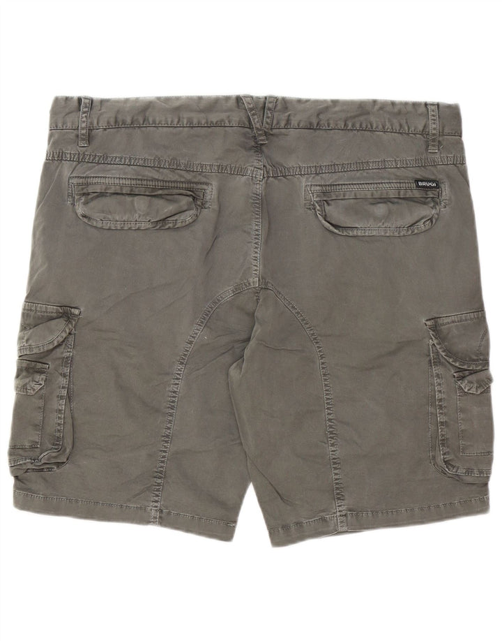 Brugi Short Cargo Homme IT 52 XL W32 Gris Coton