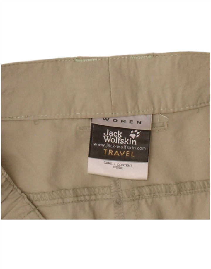 JACK WOLFSKIN Womens Straight Casual Trousers W34 L32 Beige Polyester