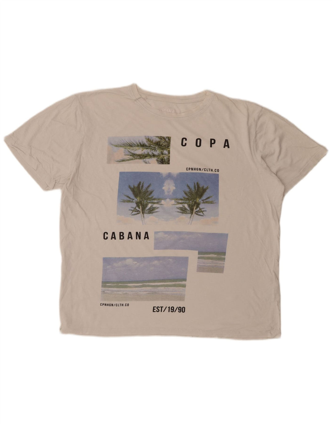 JACK & JONES T-Shirt Graphique Homme Blanc XL Coton