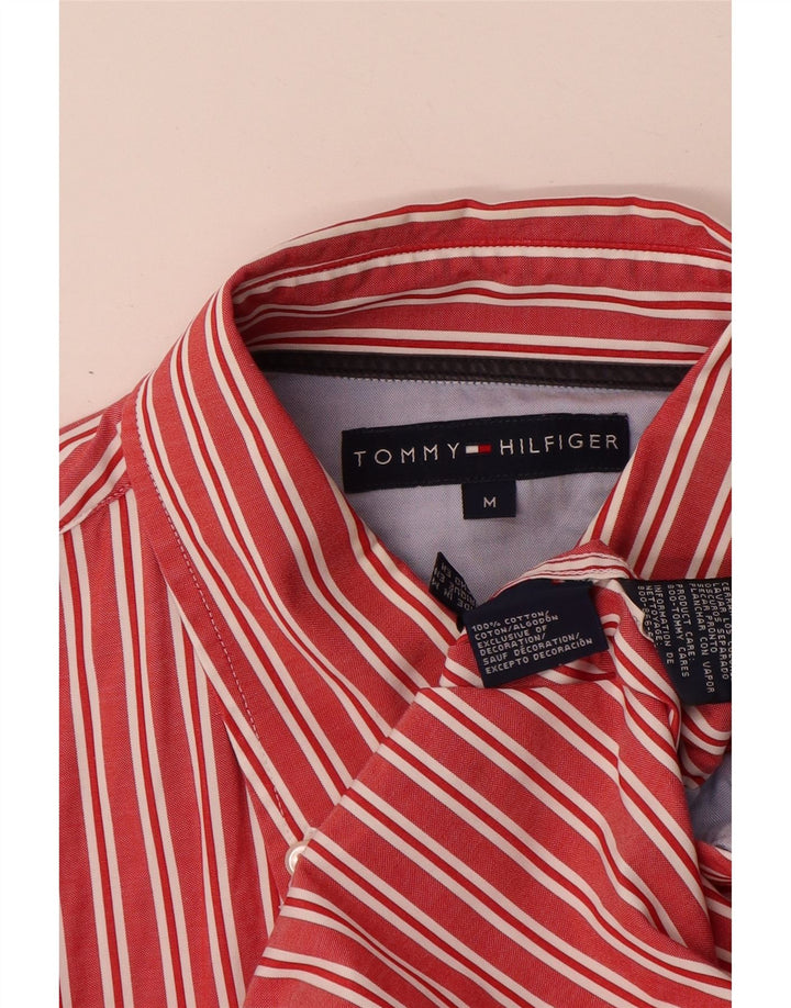 Tommy Hilfiger Chemise Homme Coton Rayé Rouge Moyen