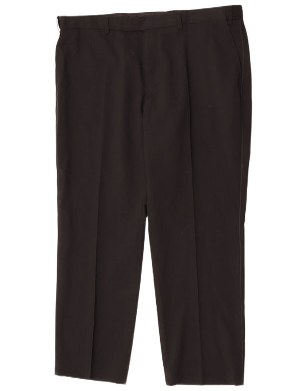 Marks & Spencer Pantalon de costume coupe classique pour homme W40 L29 Laine noire