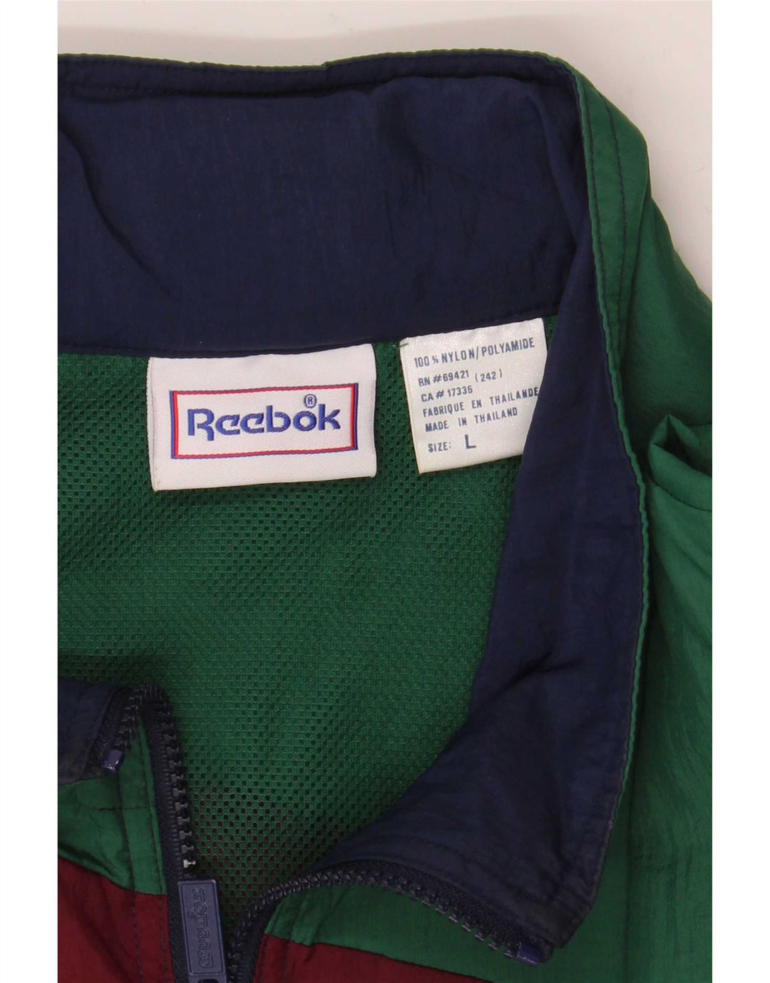 Reebok Veste de survêtement pour homme UK 40 Large Multicolore Colourblock