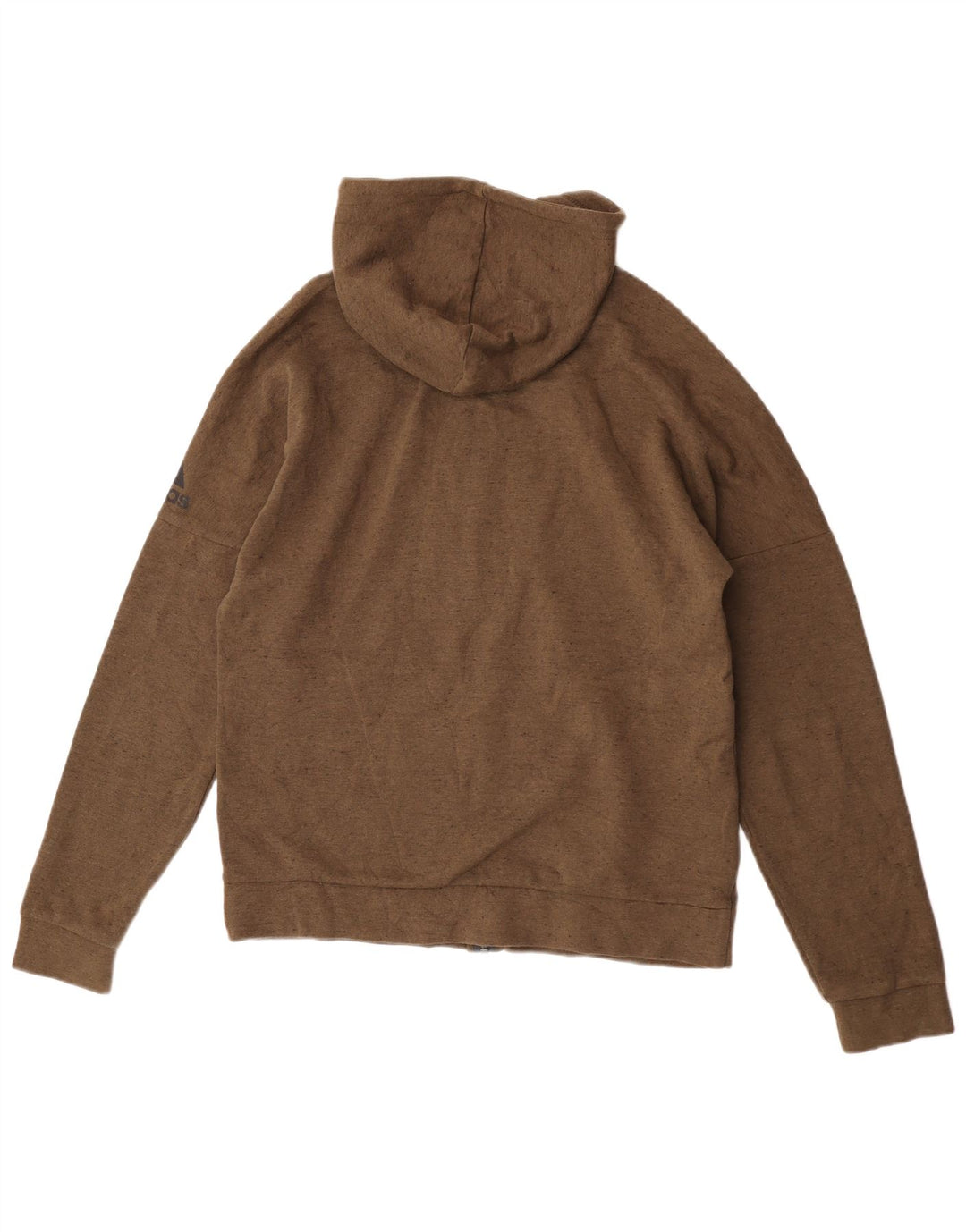 Adidas Pull à capuche zippé pour homme, grand marron