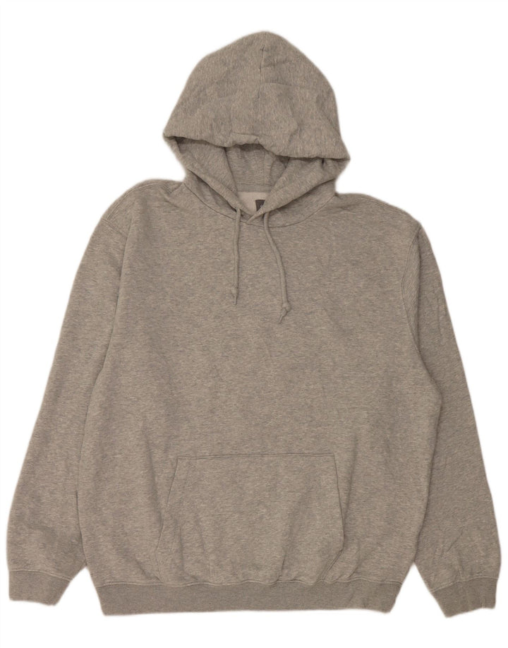 Gap Pull à capuche pour homme Large en coton moucheté gris