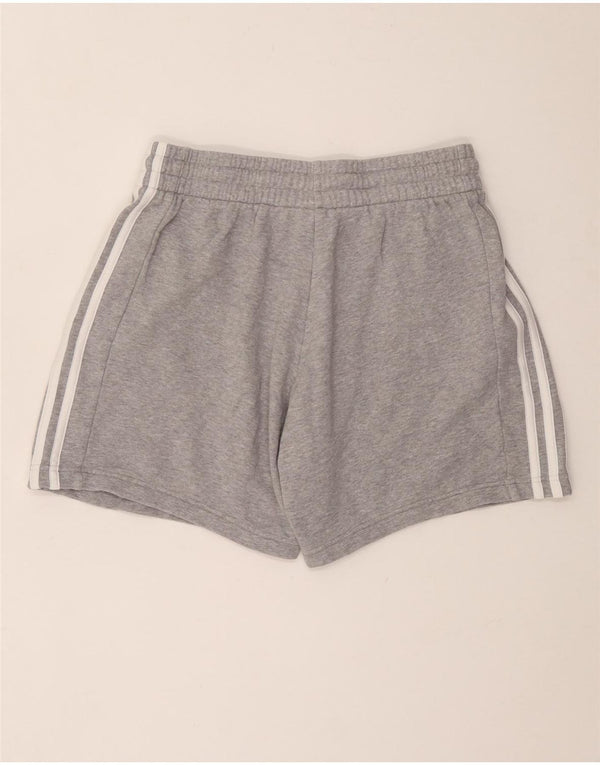 Adidas Short de sport pour homme en coton moucheté gris moyen