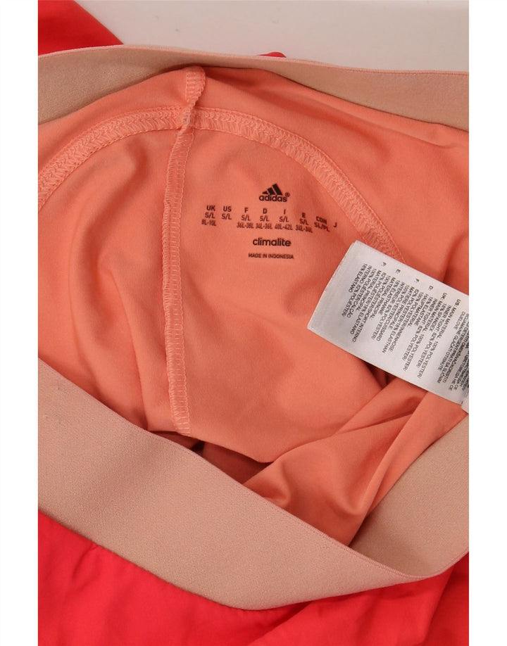 ADIDAS Jupe de tennis Climalite pour femme UK 8/10 Small Orange Polyester