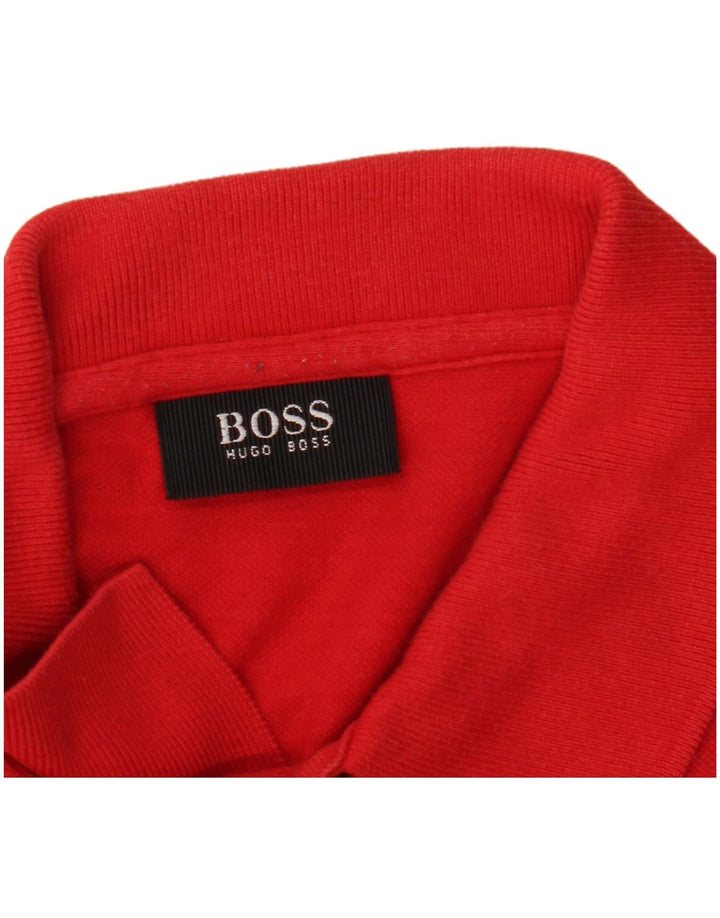 HUGO BOSS Polo Homme 3XL Rouge Coton