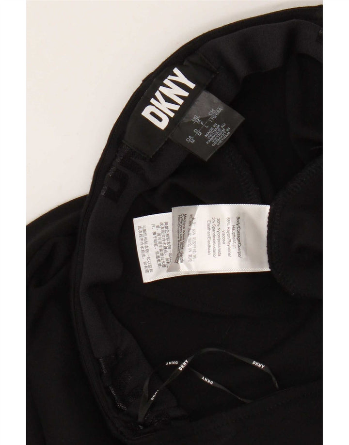 Dkny Leggings Femme UK 44 Rayonne Noire Moyenne