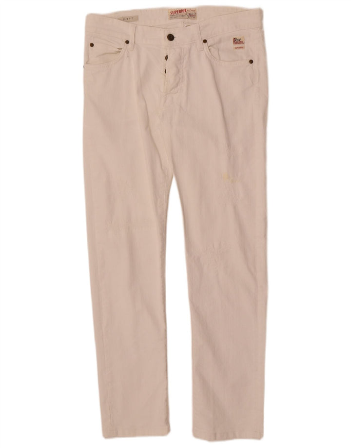 Roy Rogers Jean Slim Femme W34 L30 Coton Blanc