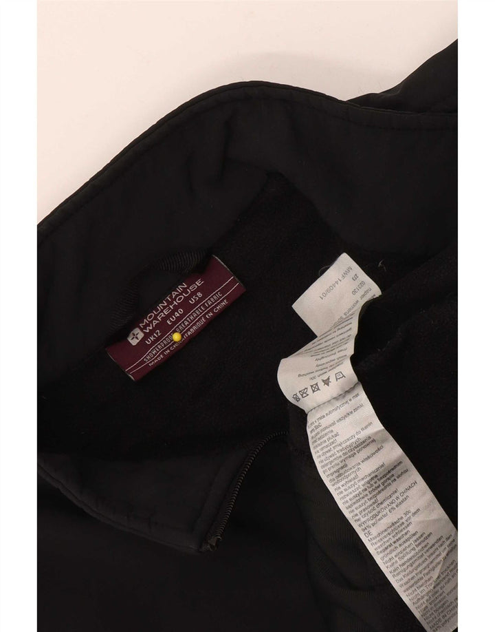 Mountain Warehouse Veste coupe-vent pour femme UK 12 Medium Noir Polyester