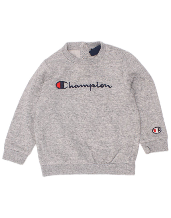 Champion Sweat-shirt graphique pour bébé garçon 9-12 mois Petit gris moucheté