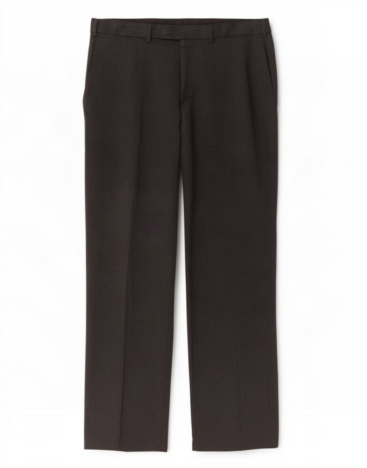 Marks & Spencer Pantalon de Costume Droit Homme W36 L31 Gris Polyester