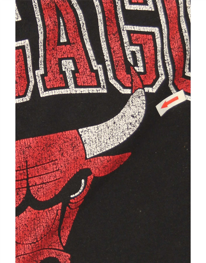 NBA Chicago Bulls Graphic Sweat-shirt surdimensionné pour homme Noir Taille S