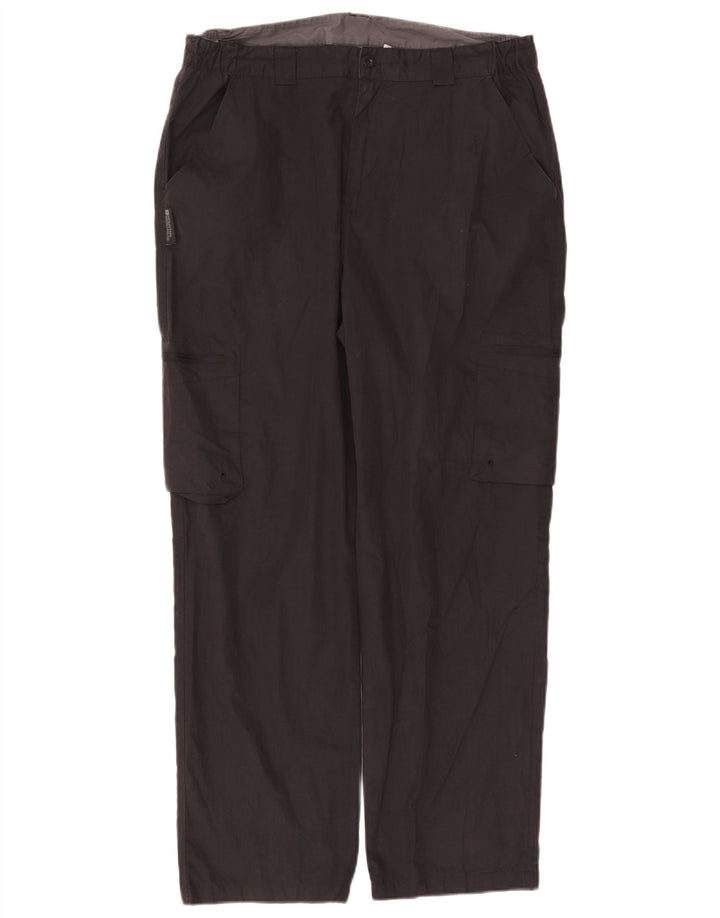 Mountain Warehouse Pantalon Cargo Droit Femme W36 L30 Noir Polyester