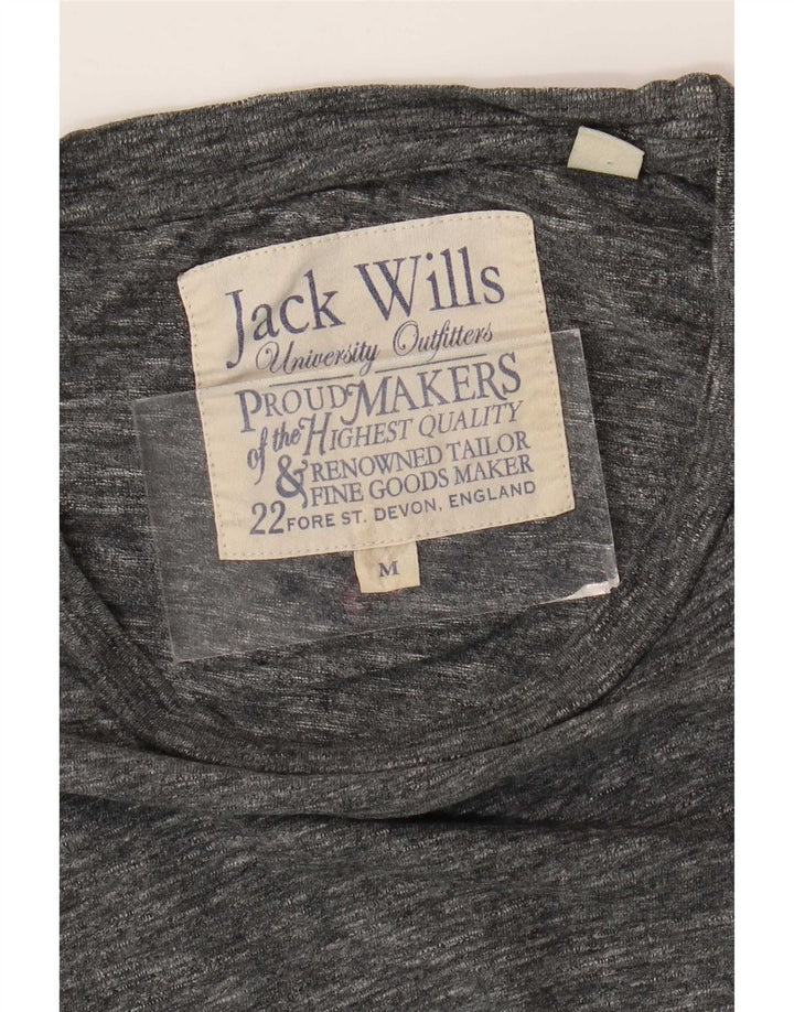 Jack Wills T-Shirt Homme Gris Moyen Moucheté Coton