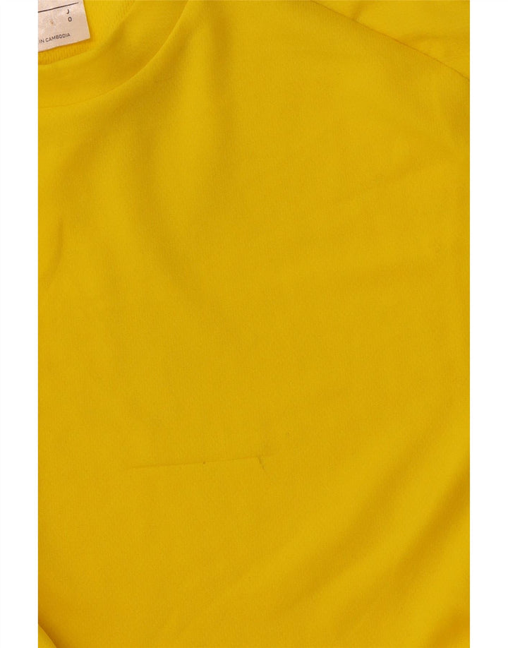 ADIDAS T-Shirt Climalite Homme Jaune Moyen Polyester
