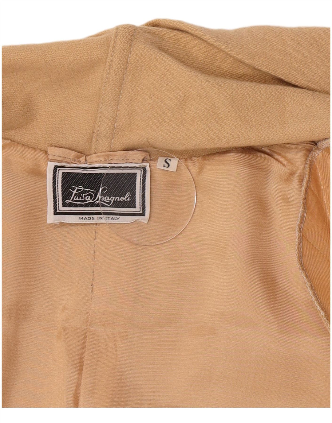 Luisa Spagnoli Pardessus surdimensionné ouvert pour femme UK 10 Petit Beige