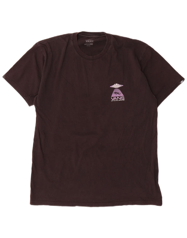 Vans T-shirt graphique coupe classique pour hommes, grand coton noir