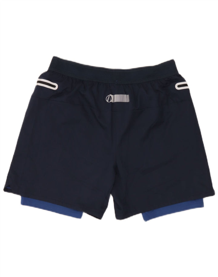 Marks & Spencer Short de sport pour homme en polyester bleu marine Taille L