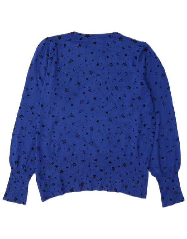 Marks & Spencer Pull col bateau pour femme UK 14 Bleu moyen