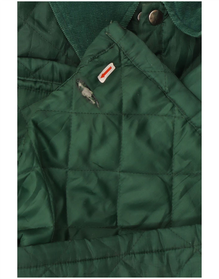 veste matelassée homme vintage UK 40 Grand nylon vert