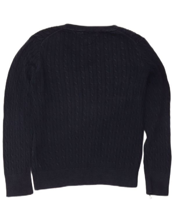 Tommy Hilfiger Pull col V pour femme UK 18 XL Bleu marine