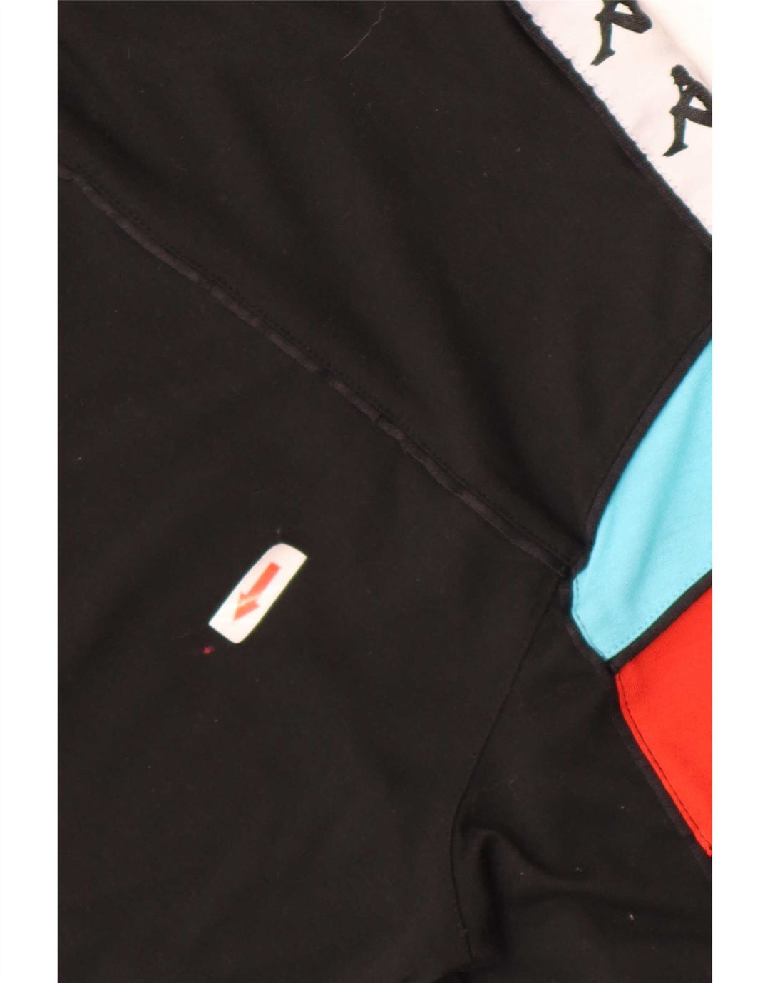 Kappa T-Shirt Graphique Homme Noir Moyen Coton Colorblock